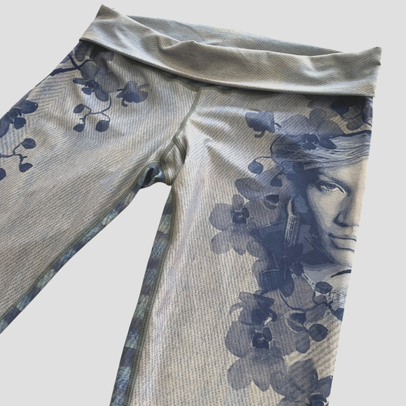 NIYAMA SOL x JLO I'm Real Women's Size XL Purple/Blue Roll Waist Y2K Leggings - Picture 6 of 10
